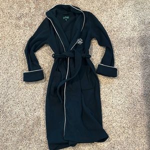 Thick Plush Navy Ralph Lauren bathrobe, women’s. Size M